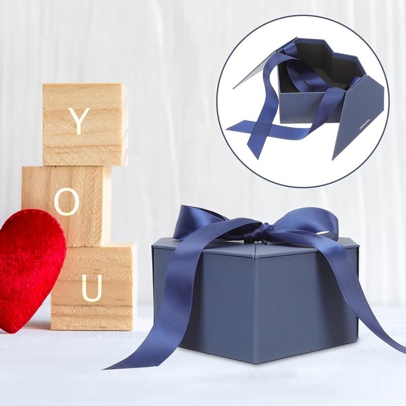 Heart Shaped Gift Wrapping Box Set With Multifunctional Compartments For Valentine Wedding Birthday - Image 5